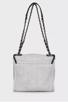 Сумка Grey Raffia Deauville Messenger
