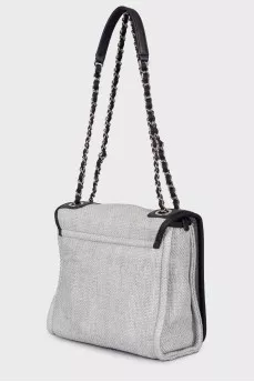 Сумка Grey Raffia Deauville Messenger