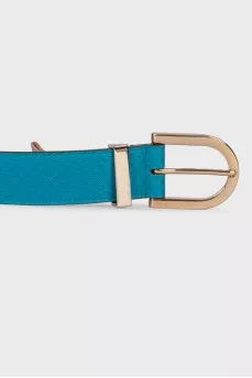 Turquoise leather belt