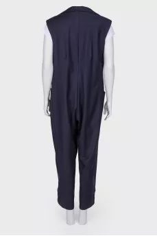 Classic blue jumpsuit