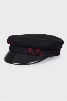 Black woolen cap