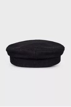 Black woolen cap