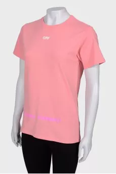 Pink T-shirt with print