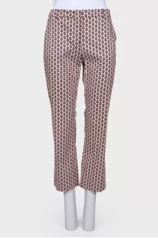 Short pants in small abstract print