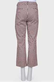 Short pants in small abstract print
