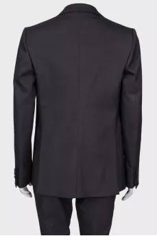 Black single-breasted jacket