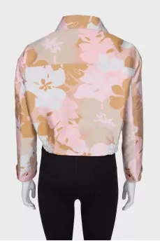 Short jacket with print
