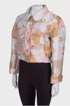 Short jacket with print