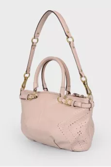 Perforated leather bag