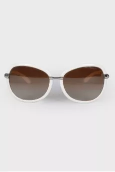 White frame sunglasses