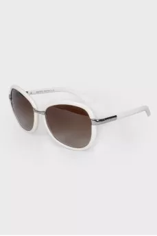 White frame sunglasses