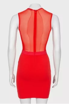 Red mini dress