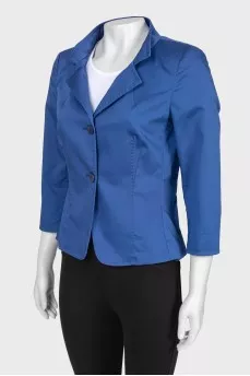 Blue fitted jacket