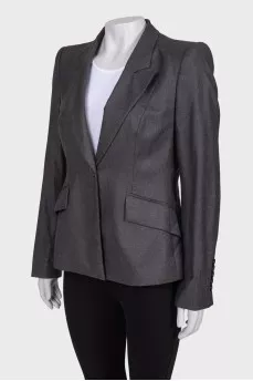 Gray wool jacket