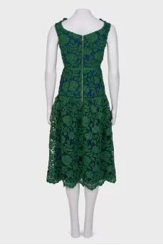 Dress with green lace