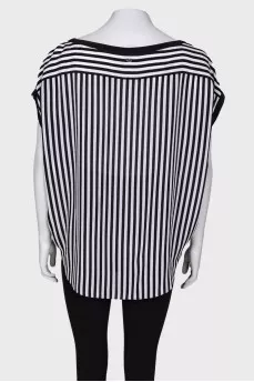 Striped silk blouse