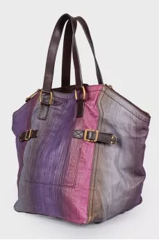 Multicolor bag with straps