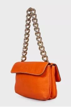 Orange bag with chain