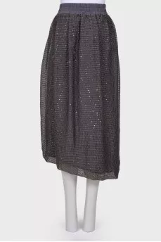 Gray skirt with sequins