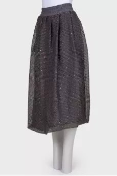 Gray skirt with sequins