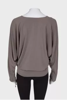 Bat sleeve blouse with tag