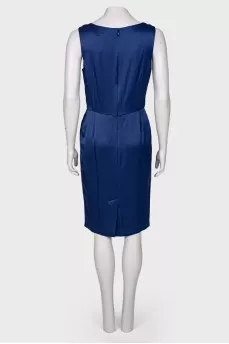Silk blue dress