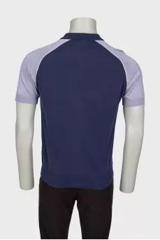 Men's zip polo shirt