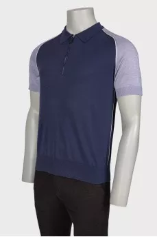 Men's zip polo shirt