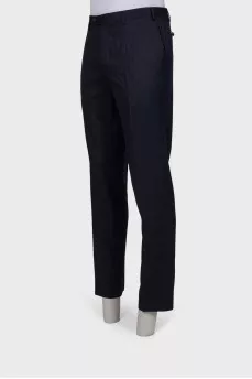 Men's classic black trousers