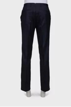 Men's classic black trousers