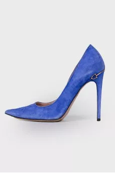 Light blue stiletto heels shoes