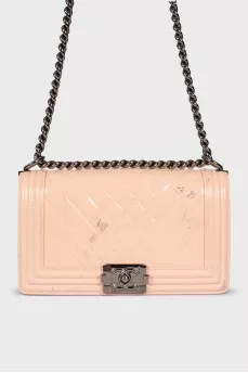Сумка Boy Chevron Flap Bag Patent Leather