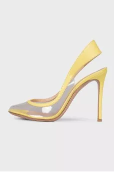 Translucent yellow shoes