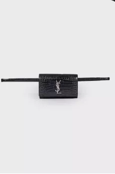 Поясная сумка Classic Monogram Clutch Crocodile Embossed Leather