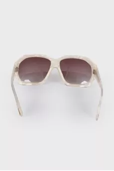 White textured sunglasses