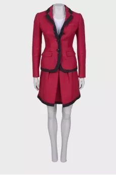 Wool jacket and skirt suit