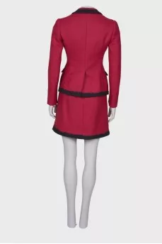 Wool jacket and skirt suit