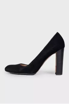 Suede black shoes