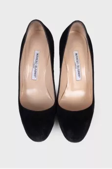 Suede black shoes