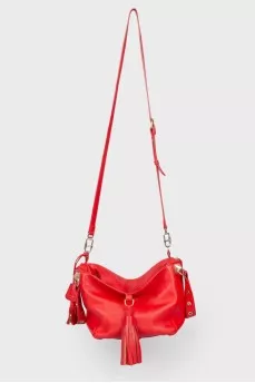 Red bag with tassels