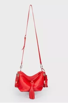 Red bag with tassels
