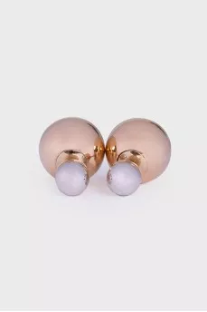 Double-sided stud earrings