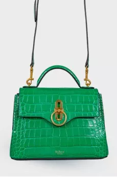 Bag in crocodile-effect leather