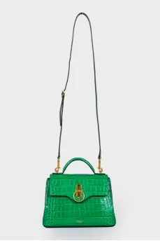 Bag in crocodile-effect leather