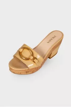 Slippers with cork soles