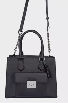 Black bag with front pocket