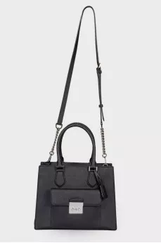Black bag with front pocket