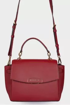 Red bag with carabiner strap