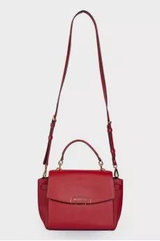 Red bag with carabiner strap