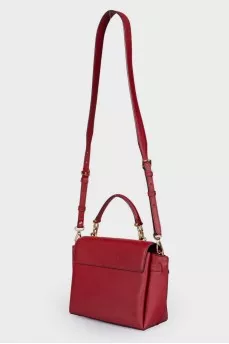 Red bag with carabiner strap